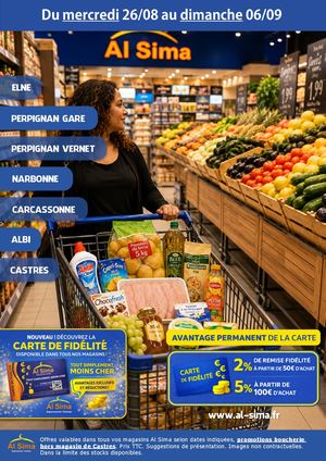 Catalogue Al Sima du 26 août au 06 septembre 2026