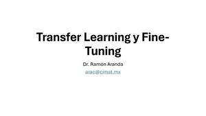 M5U3 - Presentación - Transfer Learning y Fine Tuning