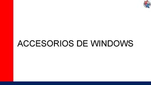 4 Accesorios De Windows