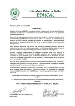 Comunicado Educal