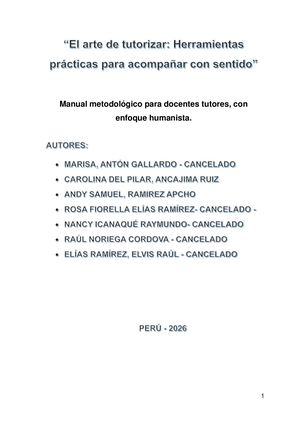 El Arte De Tutorizar Herramientas Prácticas Para Acompañar Con Sentido