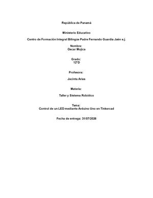 Informe Oscar Mojica
