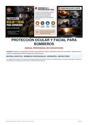 Manual Profesional Protección Ocular y Facial para Bomberos