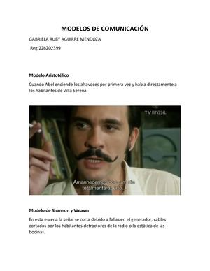 Modelos De Comunicación Gabriela Aguirre
