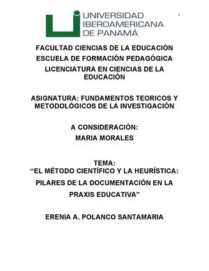 El Método Científico Y La Heurística