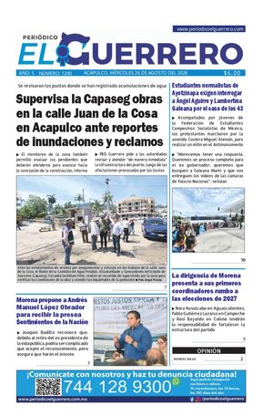 Miércoles 26 de agosto del 2026