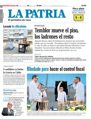Portada 26 de agosto del 2026