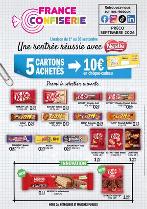 Catalogue France Confiserie - Précommande Septembre 2026