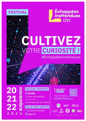 Programme 2026 Les Échappées inattendues x Collège Graphique, un festival entre sciences et BD