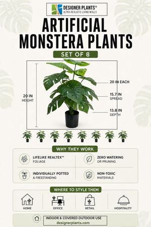 Artificial Monstera Plants