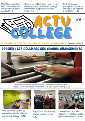 Actu College N°5 Septembre 2026
