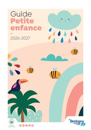 Guide La Petite Enfance 2026 2027