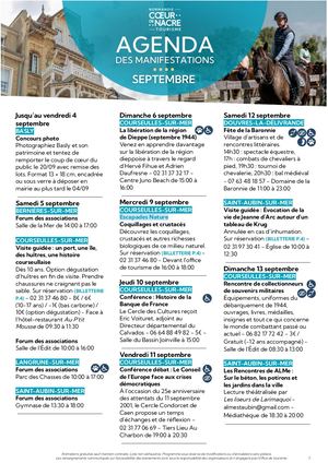 Agenda de Septembre