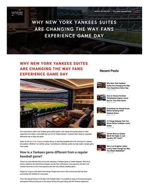 Why New York Yankees Suites Are Changing The Way Fans Experience Game Day