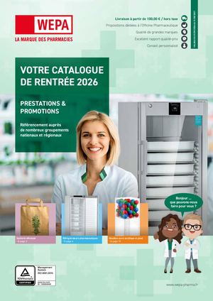 Wepa Pharma Catalogue Valable Du 01 09 2026 Au 31 08 2027
