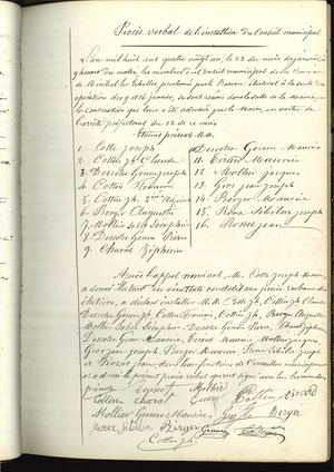 1881 - Délibérations