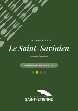 Menu Le Saint- Savinien 2026