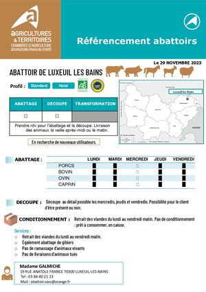 ABATTOIR LUXEUIL 11.2023