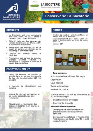 CONSERVERIE LA BOCOTERIE