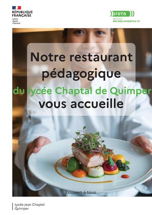 Ouverture Restaurant Pédagogique Chaptal Tout Public 26 27