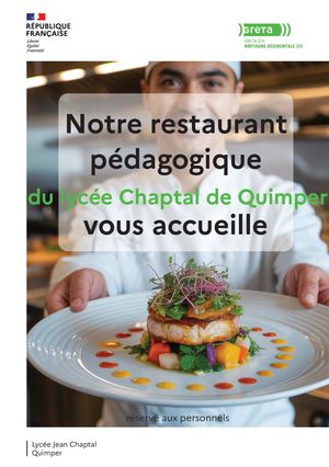 Ouverture Restaurant Pédagogique Chaptal Réservé 26 27