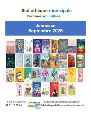 Septembre 2026- Nouveautés jeunesse