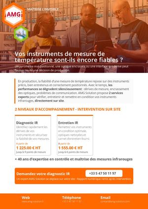 Catalogue Services Mesure Infrarouge – AMG Solution
