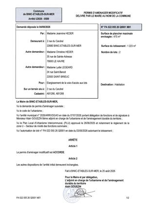 Pa 26 Q 0001 M01 Arrêté