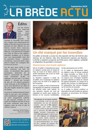 Bulletin municipal de La Brède - septembre 2026