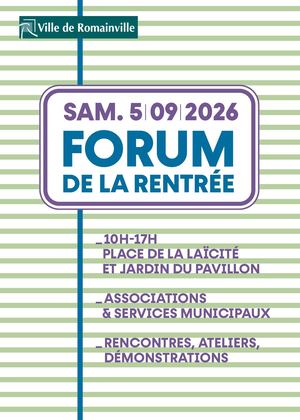 Programme du Forum de la rentrée 2026