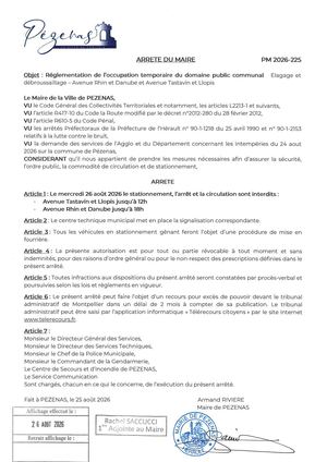 Arrêtés 26 08 2026