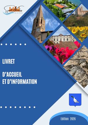 Livret d'accueil St Nicolas de la Grave