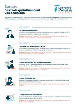Fiche récapitulative des biais comportementaux