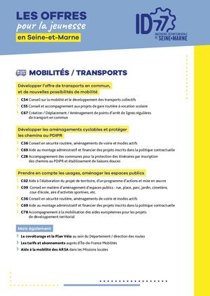 Les offres pour la jeunesse en Seine-et-Marne avec ID77