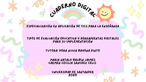 Cuaderno Digital Tipos De Evaluación Y Herramientas Digitales