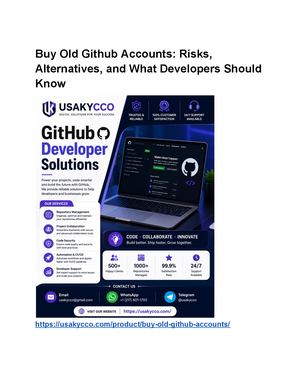 Buy Old Github Accounts Risks, Alternatives, And What Developers Should Know