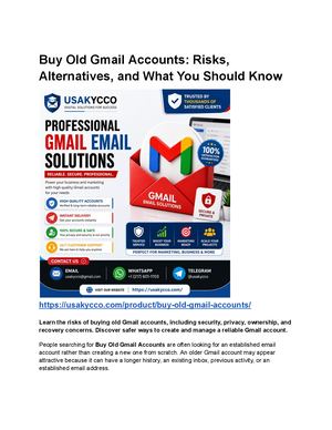 Buy Old Gmail Accounts Risks, Alternatives, And What You Should Know