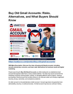 Buy Old Gmail Accounts Risks, Alternatives, And What Buyers Should Know