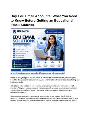 Buy Edu Email Accounts What You Need To Know Before Getting An Educational Email Address
