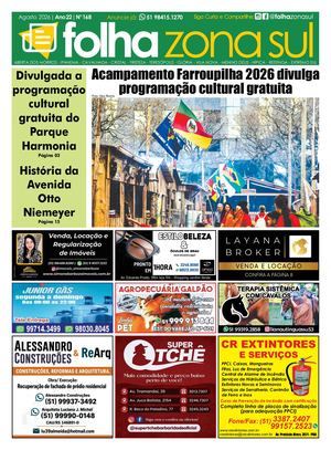Folha Zona Sul Agosto 2026