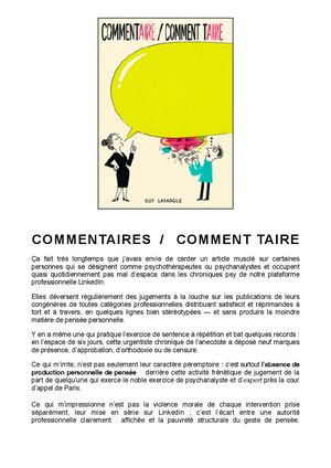 COMMENT TAIRE
