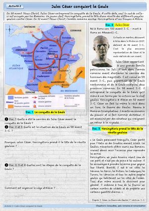CH5 - 6e - Activité 2 - Jules César conquiert la Gaule
