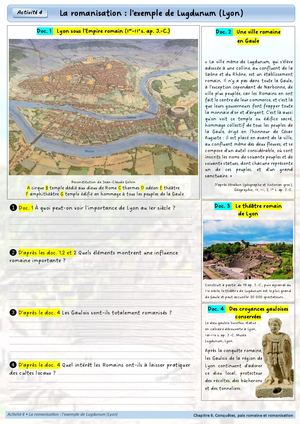 CH5 - 6e - Activité 4 - La cité de Lugdunum