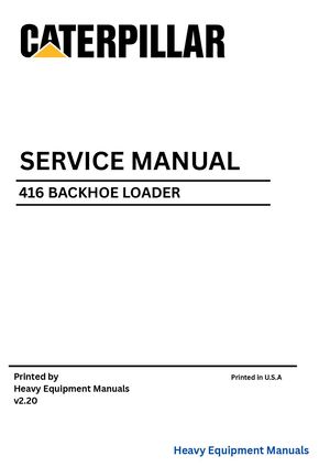 Caterpillar 416 Service Repair Manual PDF