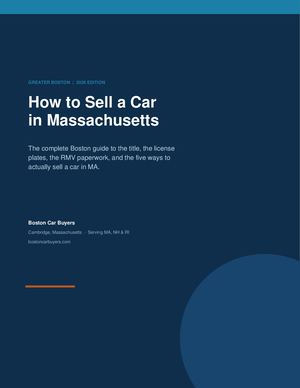 How To Sell A Car In Massachusetts