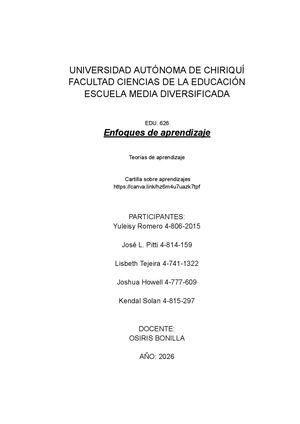 Cartilla enfoques del aprendizaje