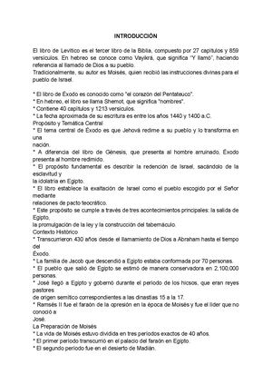 Síntesis ÉXodo Ii Ant Test Docx