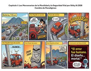 Capitulo 1 Los Mercenarios de la Movilidad y la Seguridad vial por Stiky.IA 2026 Monterrey Cambio De Paradigmas