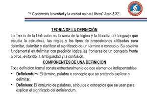 Clase 7 Teoria De La Definición