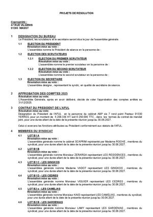 Convocation à l’Assemblée générale du 9 juin 2026 et ses annexes